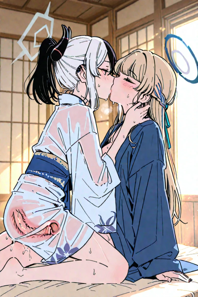 (girl,Fat middle-aged man:1.2)、Maid clothes、blush、French kiss、(hug)、(Big Breasts)、Very detailed、High resolution、4K、masterpiece、High resolution、(tears:2)、(rape)、Straddling a middle-aged man、heart、toilet、(Sex:1.3)、(Grin:1.1)、Knee socks、(Side view)、(Push down)、(rape)、braid one's hair、Faint、(A lot of sperm)