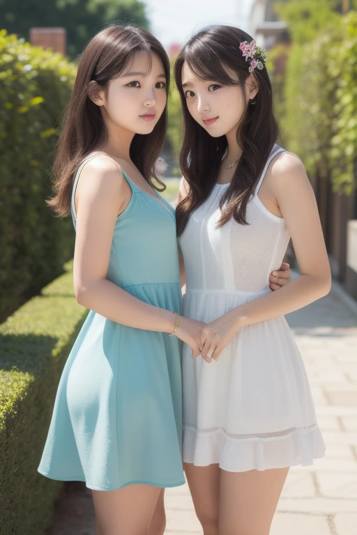 (((Best image quality,8K quality),tmasterpiece)), Drawing style tag: Natural casual hairstyle:1.2, dress detailed:1.1, The body emphasized: 1. Slender female abs:1.3, plumw:1.2, Summary of body details: Refined face:1, 二重まぶた:1, ssmile:1, Picture scene details: Beautiful village, Female life.