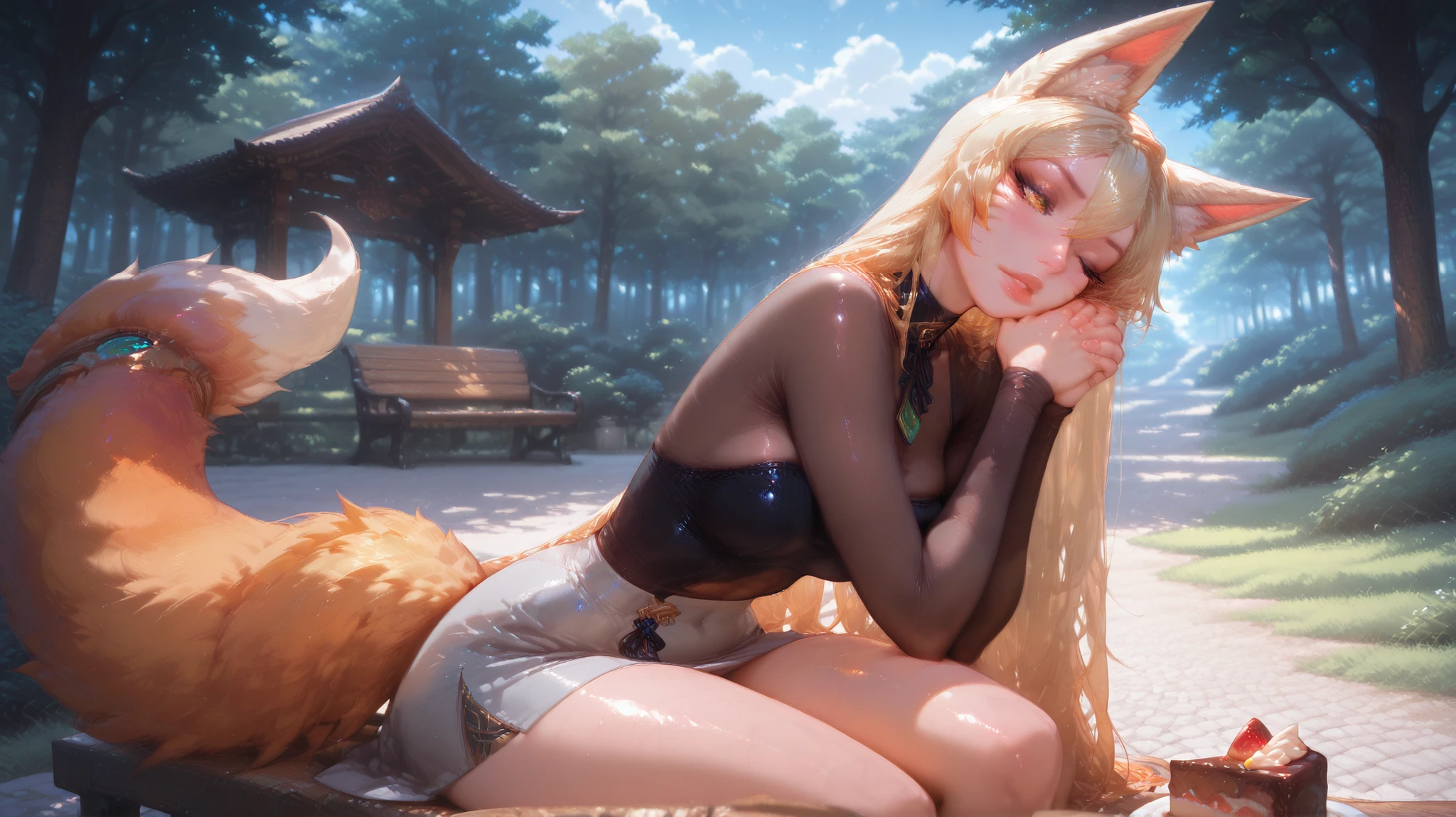 (masterpiece, best quality:1.4), Young blonde beauty, (((2 nude girls in love, 18 years old, neat girl))), detailed blue eyes, long eyelashes, blush, kind smile, horny, upper body, topless, small ass, shaved pussy, open legs, (looking at viewer), (close up), beautiful blonde hair, white-skinned, (bangs:1.3), pigtails, squeezing, on top of each other, groping, (mushroom forest, celestial forest, beautiful and magnificent pink sunshine, majestic sky), natural light, pastel colors