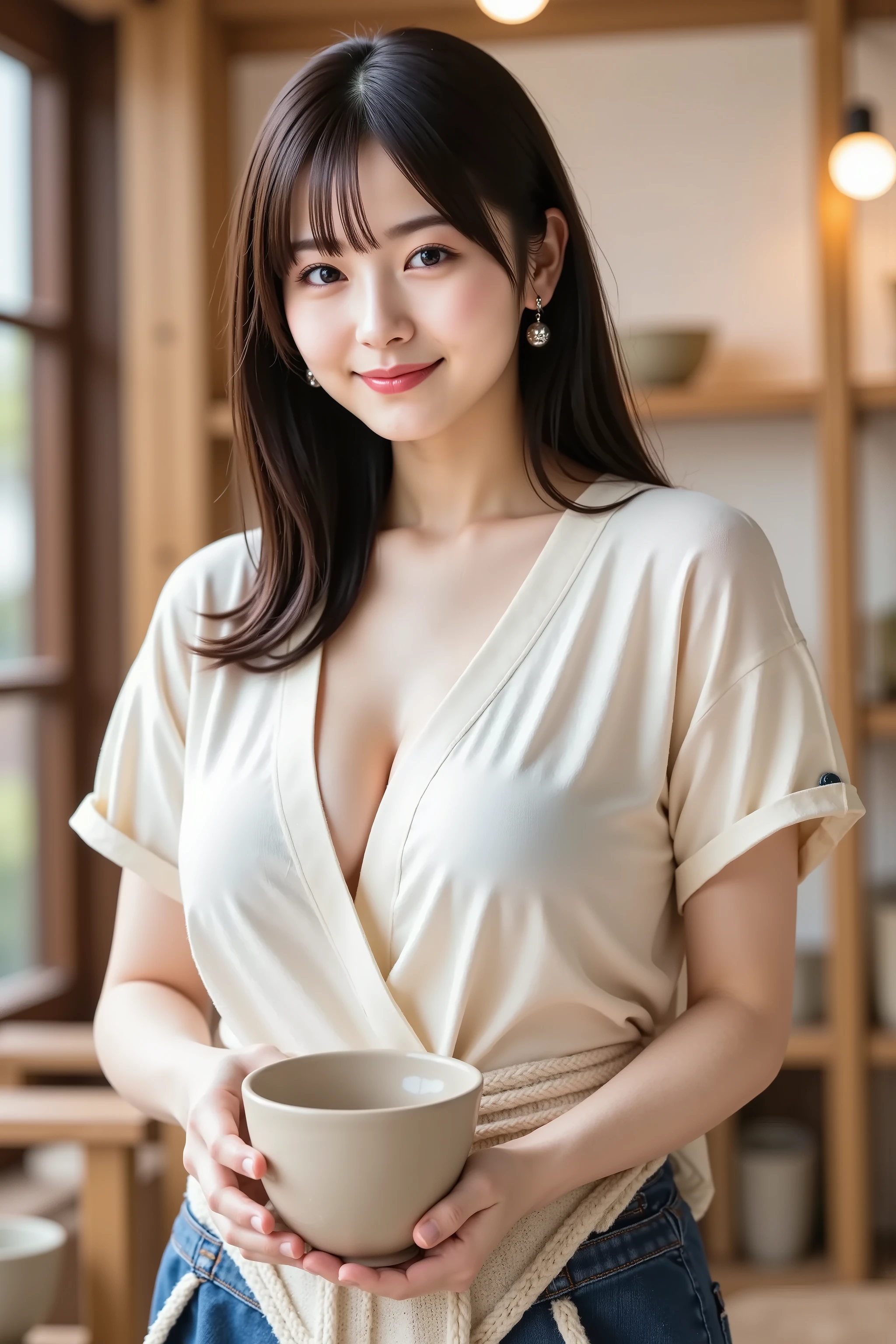 Marian Rivera, 30 years old, ((gigantic breast:1.3)), nipple accesories, Full body, bokeh, naughty faces, ((bite her lower lips)), sweat, wet body, ((white mucus on her breast)),glamour, natural make up, pink lips,(Best Quality, 8k, 32k, Masterpiece, UHD: 1.3), 8K, Nikon Z 85mm, ((best quality)) ((masterpiece)), intricate details, sharp focus, professional, photorealistic, real life, ultra realistic, photorealism, ((Masterpiece: 1.3)), Focus: 1.2, (masterpiece, best quality, ultra-detailed), (illustration), (beautiful detailed eyes), ((very detailed face)), long hair, brown hair, , ushiwakamaru , \(fate\), trending on cgstation, wearing tear grey lace robe, thighs, ass, ((sitting on chair)), (eating some bread on her mouth), ((breakfast on the table)), orange juice, outdoor hotel, morning, at pool side, wearing gold half frame glasses on head
