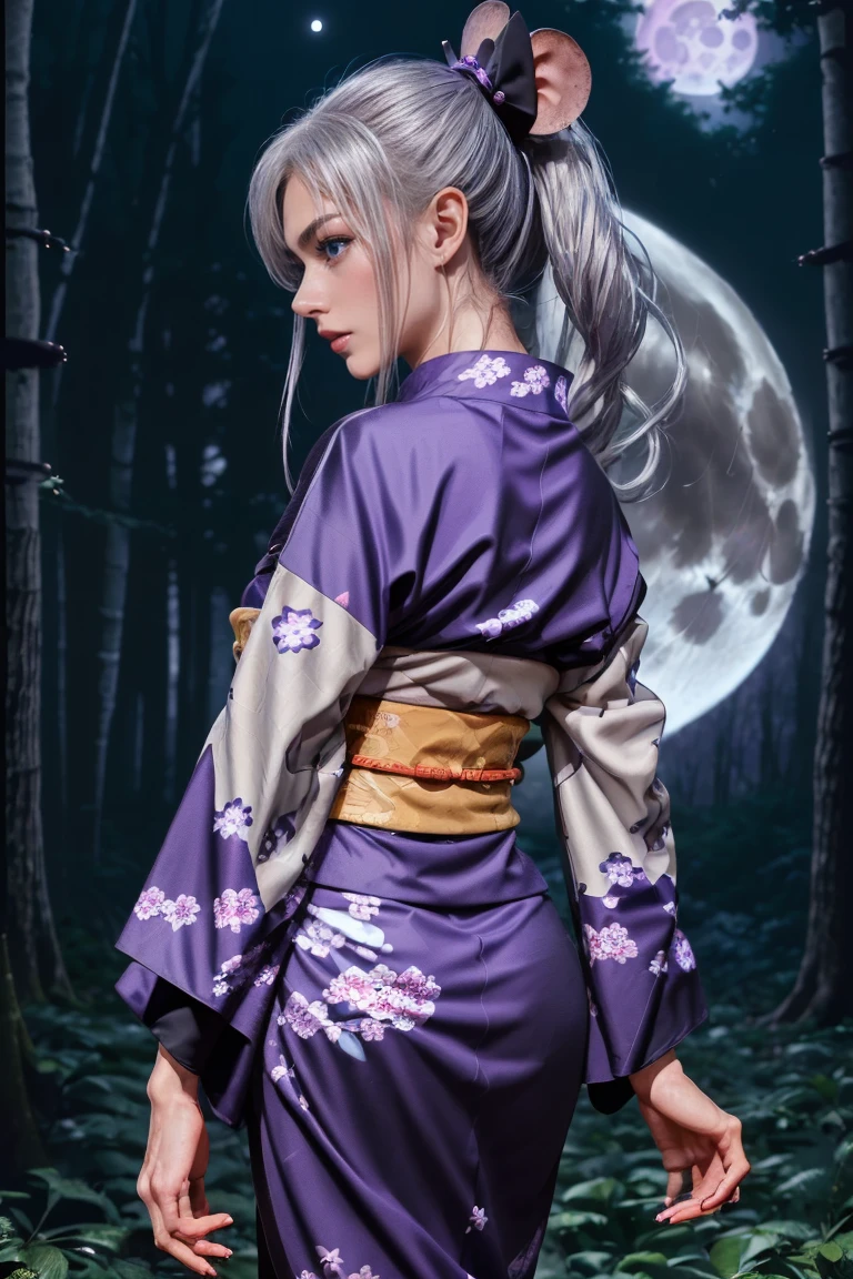 Shinobu, demon slayer, shinobu kocho, anime, ((butterfly-themed outfit, including a black haori with a butterfly pattern, a purple kimono, and butterfly-shaped hair accessories.)), ((shinobu cosplay)), ((A very cute caucasian girl cosplaying shinobu), ((blur background)), 1 girl, wide range photoshoot, wide range, (milf), long beautiful face, clear face, realistic face, real face, absolute reality, ((hot body)), ((demon slayer dress)), ((demon slayer)), ((shinobu dress)), ((cosplay dress)), ((((Huge breasts: 0.9)))), ((no breasts)), coverd, (((Realistic))), ((well dressed)), waist curve pose, front side, (8k, RAW photo, top quality, masterpiece), (Realistic, photorealistic: 1.9), ((Full body shot)), stylish pose, ((Highly detailed skin: 1.2)), ((Realistic: 1.9)), Photos, masterpieces, top quality, (beautiful blue eyes, gorgeous pale grey black curly hair, white skin, thick body, lower abdomen bristles, perfect slim figure), various poses, ultra-detailed face, detailed eyes, a lot of people are looking at her with excitement, (((close-up))), sun light, cinematic, ((photoshoot)), photography