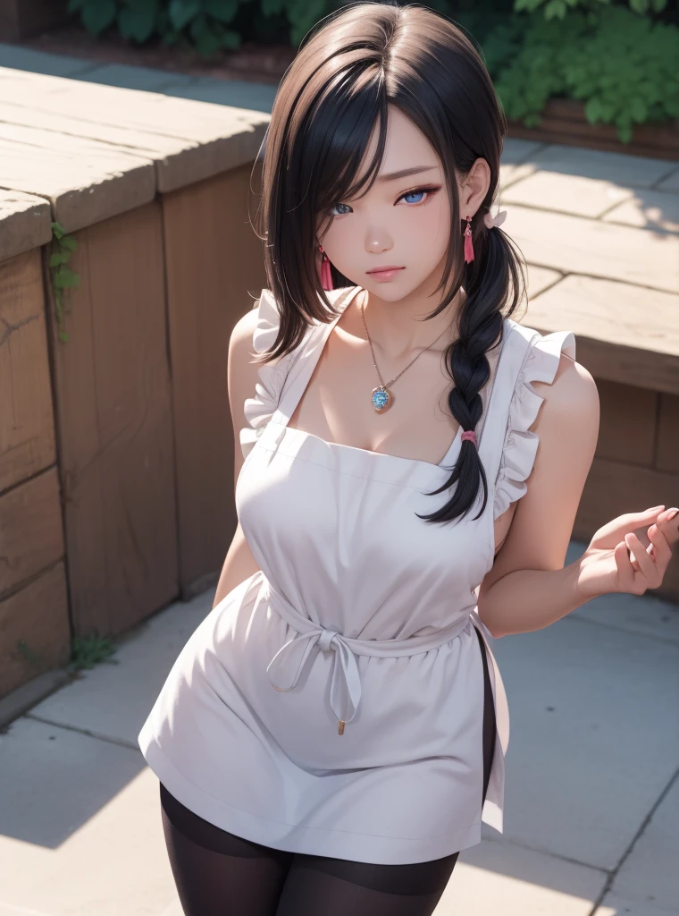 (yor), (Best quality, 8k, Masterpiece :1.3), (realistic, photorealistic: 1.37), (1girl), (slim), (Japanese), (random pose), (wet body), (long hair, random hairstyle), (outdoors), (Ultra-detailed face), (Detailed eyes), (Double eyelids), (eyeshadow intensifying), (many eyelashes), (professional lighting), (photon mapping), (radiosity), (looking directly at viewer), (full bodyesbian), (legs are open), (With a cropped T-shirt), (Slim figure), (Slim girl model), (25 years old female model), (gigantic cleavage breasts) (No bra, No top, Bare chest),