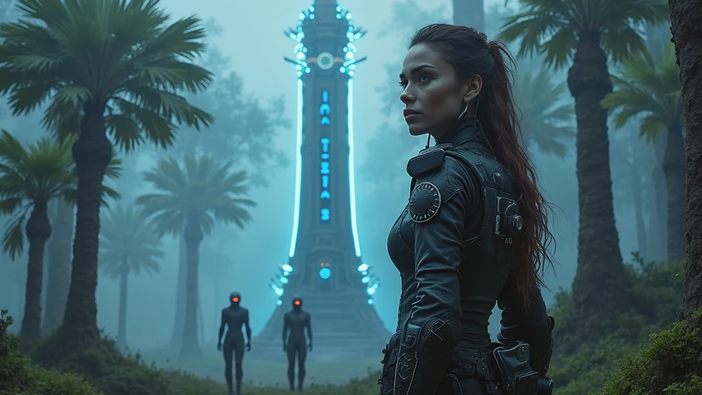 a cyberpunk angry gorgeous druid and iris in a shot from a distance in the style of abstract landscape, retrofuturistic depressing, <lora:sdxl_lightning_8step_lora.safetensors:1.0>, <lora:add detail xl.safetensors:1.5>
