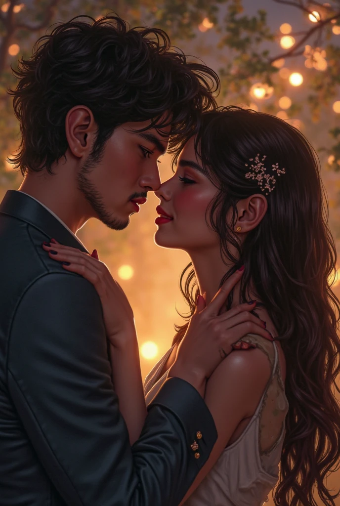Syrian arabic young man in love with girl having black eyes