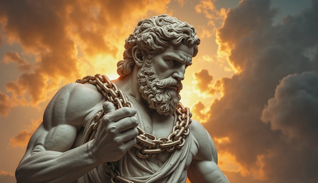 An image of the Roman god Jupiter, God of Jupiter posing, The Roman god Jupiter, cetro, aquila, lightning.