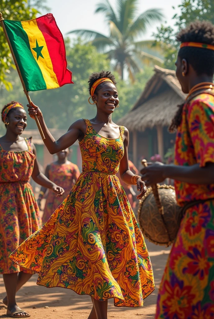 African people dancing
