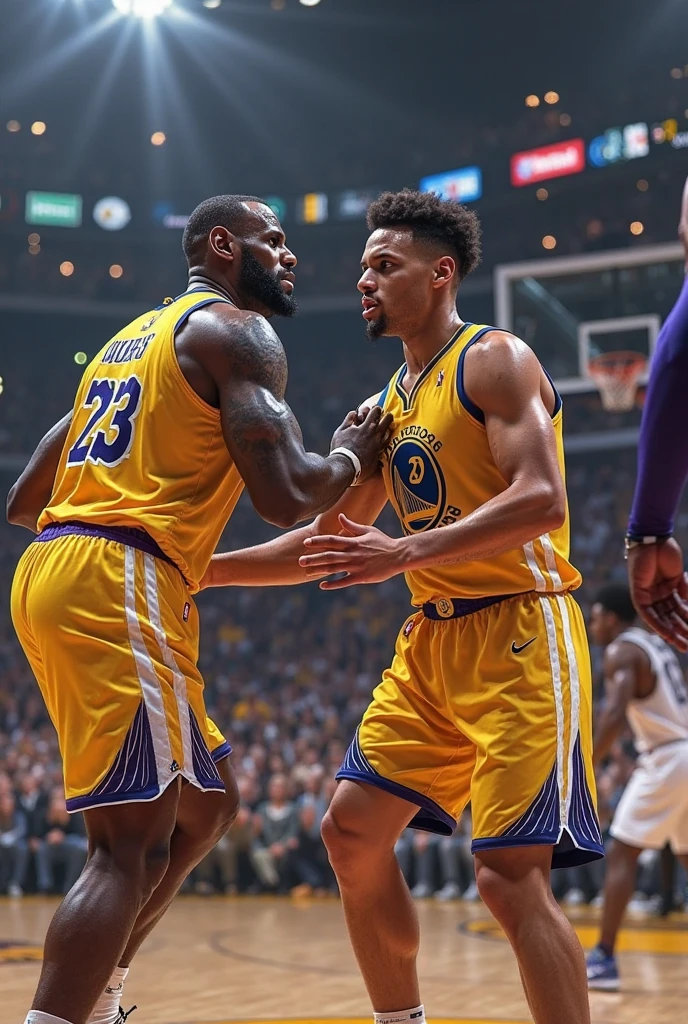 Stephen curry punching lebron james