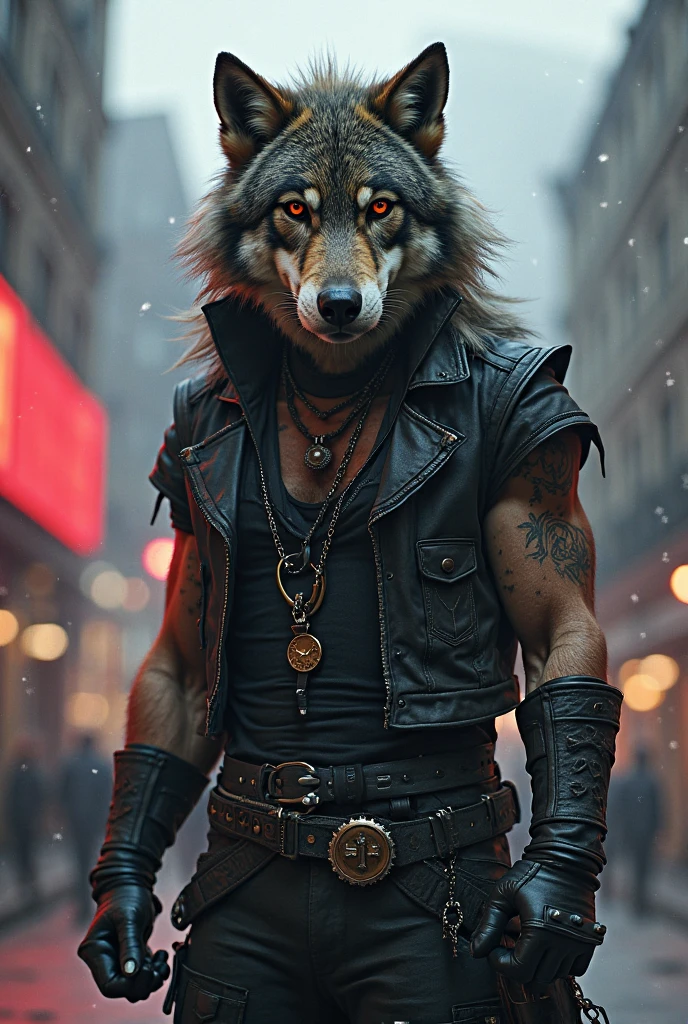 detailed background cyberpunk zombie apocalypse, masterpiece, detailed, colors (black and white:1.2) and violet, scene, portrait, (muscular )zombie cowboy husky, rotting, dripping, piercings, vibrant fur colors, torn clothes, cut off hand hanging by tendons,
cgi, photorealistic, high detail, realistic:1.5, masterpiece, absurdres, best quality, HDR, high quality, high-definition, extremely detailed, 8k wallpaper, intricate details, 8K uhd, Full-HD, (realistic photo:1.9), harsh lighting, cinematic lighting, natural lighting, hard light, violet lighting, global illumination, ambient occlusion, depth of field, Field of View, lens flare, stunning environment
