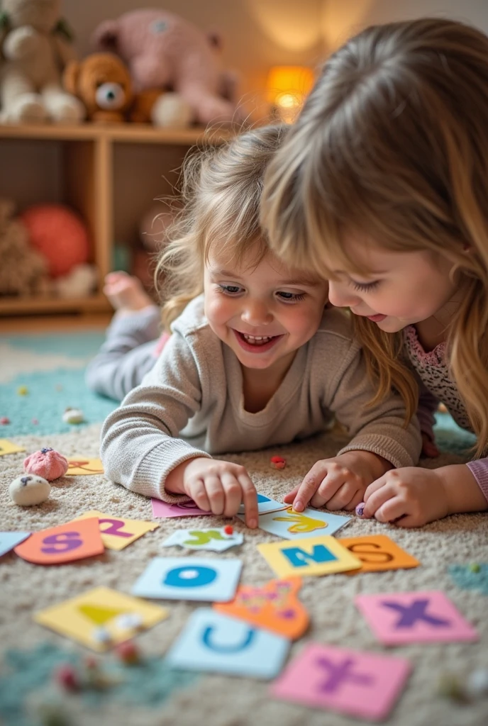 CHILDREN CUTTING PAPER WITH THEIR HANDS