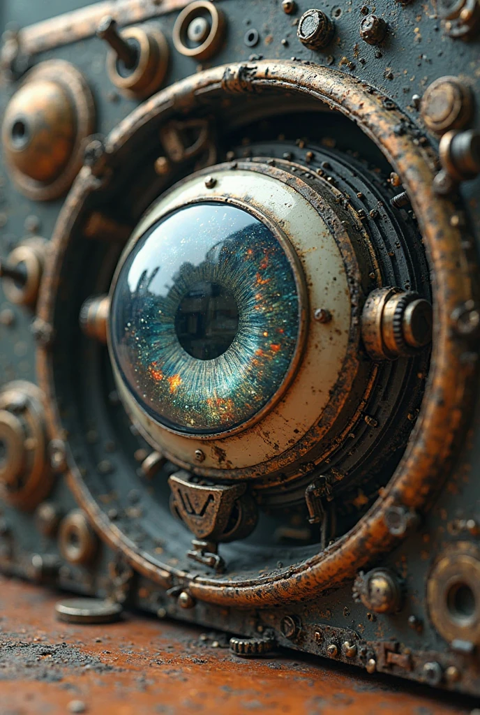(photorealism:1.2), realistic, intricate, detailed, eye, clock as an eye, clock eye, beautiful, by MajinLN, Title "Shattered Time: Ron's Rebellion", Shattered Time: Eon's Rebellion, Text saying "Shattered Time: Eon's Rebellion", Text