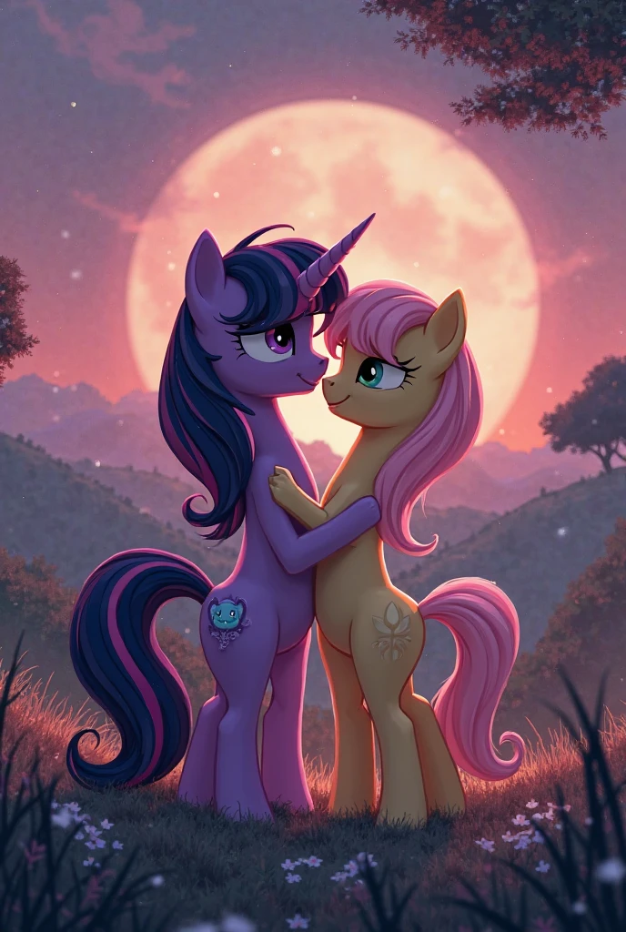 twilight sparkle peleando con fluttershy en version humanas