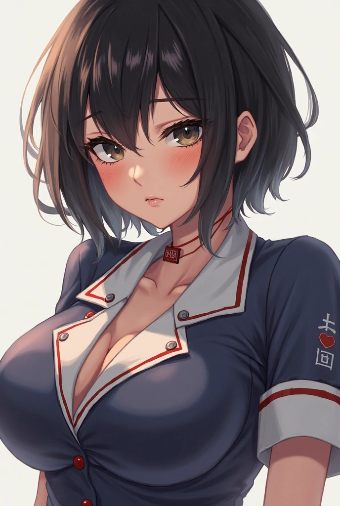 ((highest quality, High resolution, Perfect Pixel, Written boundary depth, 8k)), 1 girl, high school student, beautiful girl, (Detailed face, Perfect Face), Baby Face,((Red eyes:1.4, Beautiful eyelashes, Realistic eyes)), ( blush:1.4), smile, ((Brown Hair,short hair, Curly Hair:0.5)), ((Smooth texture:0.75, Realistic texture:0.65)), Sweaty skin:1.3, Medium chest, Perfect body, Firm stomach, (Separate uniform:1.3), Athletics part:1.5, outside