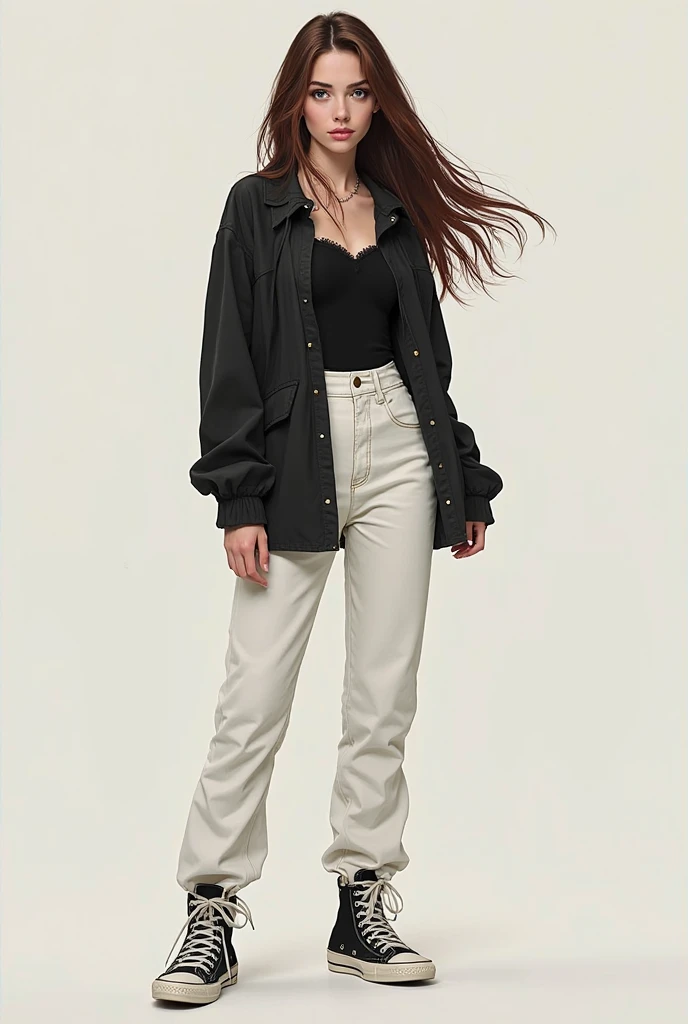 1girl wearing long sleeve sweater, long pants, makeup, beautiful, walking down a runway <lora:add_detail:0.5> <lora:boldline:0.2>