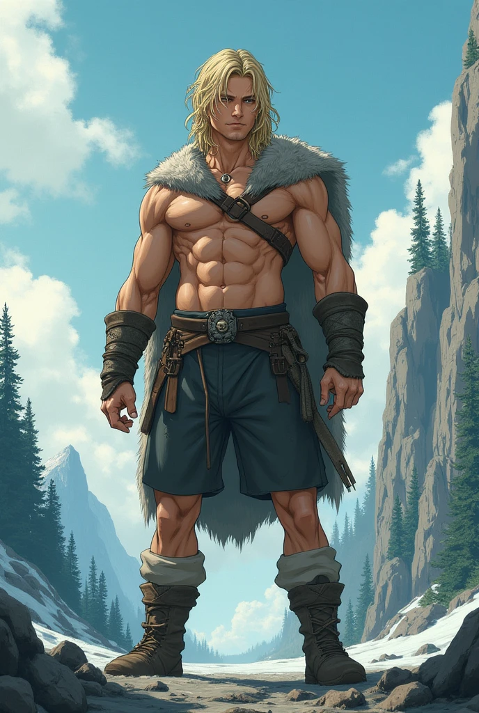 <lora:style_elfquest-37:0.5> eqstyle, 1boy, elf, pointy ears, riding a wolf, blonde hair, bearded, full beard, stocky, short hair, curly hair, buff, muscular, bare chest, leather pants, forest, dynamic pose, high contrast, sharp focus, masterpiece, best quality, highly detailed, HDR, highest quality, highres, sharp focus, 8k, 16k, skin pores, dynamic lights, realistic shadows, best shading, award winning masterpiece
