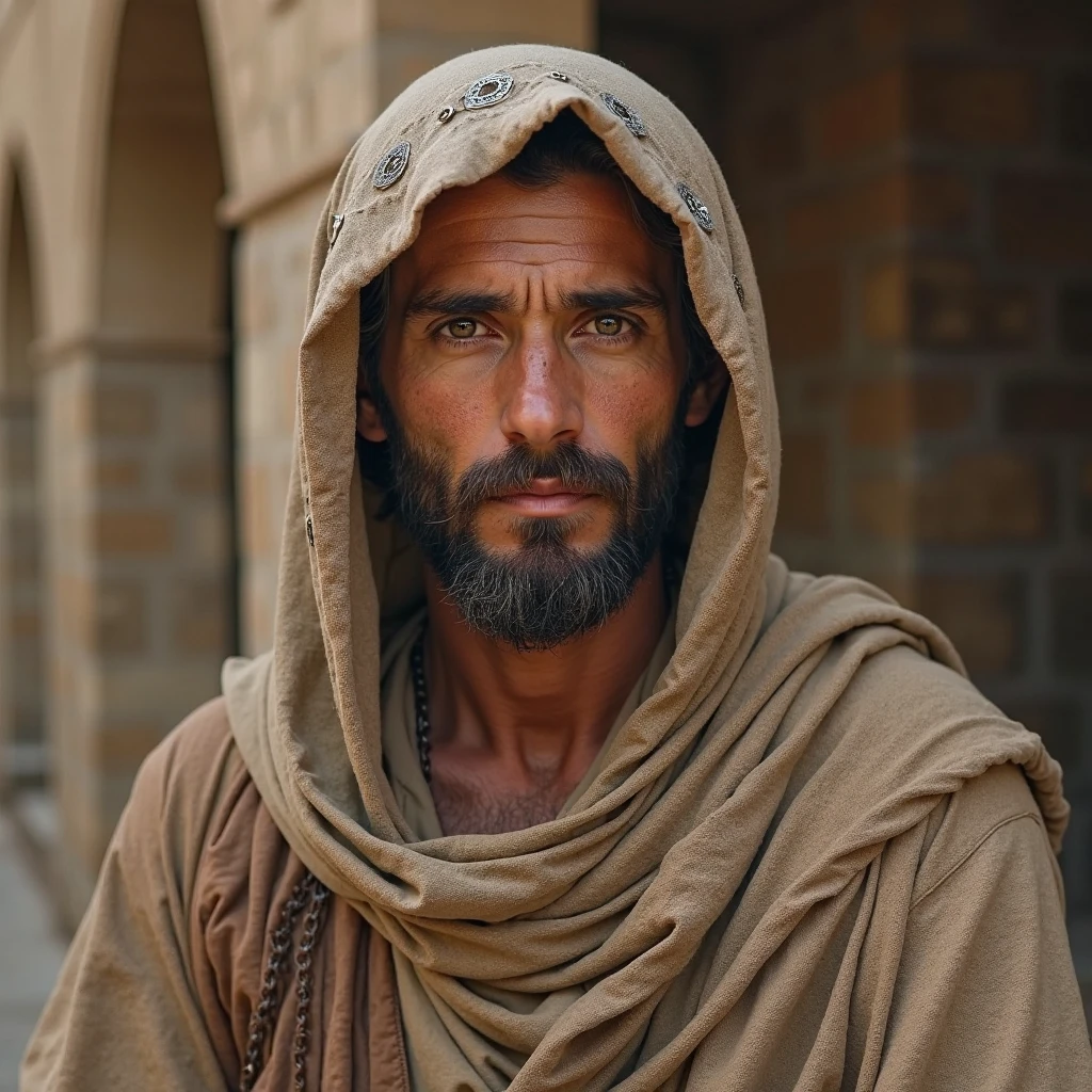 vodka_portraits, A profound photograph of Jesus, captured with a 50mm lens, emphasizing authenticity and emotional depth. The composition captures Jesus in a candid moment, his eyes brimming with compassion and understanding. The color palette reflects natural tones, lending a sense of realism and intimacy. The lighting creates gentle highlights and shadows, revealing the texture of his skin and the subtleties of his expression. The atmosphere exudes a palpable sense of empathy and spiritual connection. <lora:vodka_portraits:0.7>