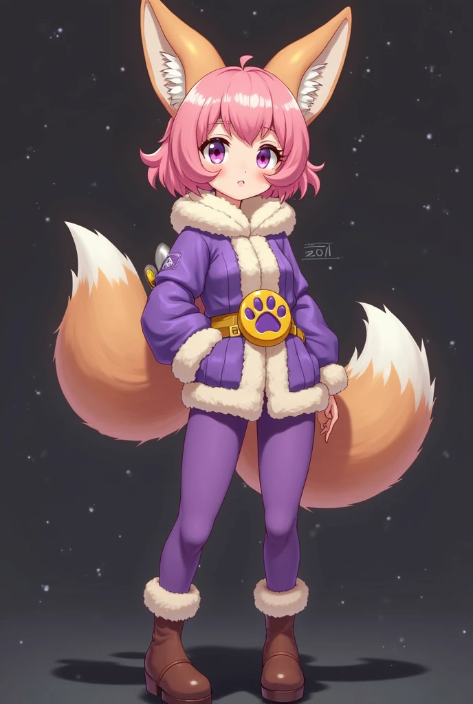 A furry with lavender and yellow fur digital art cute anime eyes fursona cartoony