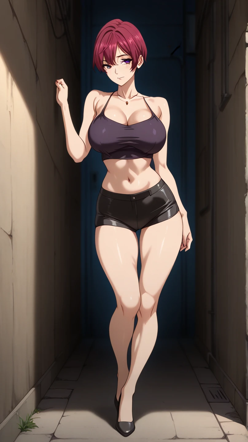 professional artwork, Intricate Details, field of view, sharp focus, detailed painting, photorealistic lighting, trending on pixiv, Standing at attention, ((huge breasts:1,9)), revealed skin, Beautiful body,Beautiful Nose,Beautiful character design, perfect eyes, perfect face, looking at viewer, NSFW,official art,extremely detailed CG unity 8k wallpaper, perfect lighting,Colorful, Bright_Front_face_Lighting, (masterpiece:1.0),(best_quality:1.0), ultra high res,4K,ultra-detailed, photography, 8K, HDR, highres, absurdres:1.2, Kodak portra 400, film grain, blurry background, bokeh:1.2, lens flare, (vibrant_color:1.2), shikkoku_yorihime, (seductive look, flirting, sexy), ((looking at viewer, front body pose)), professional artwork, Intricate Details, field of view, sharp focus, detailed painting, photorealistic lighting, trending on pixiv,(masterpiece:1.0),(best_quality:1.0), ultra high res, ultra-detailed, photography, 8K, HDR, highres, absurdres:1.2, Kodak portra 400, film grain, sharp focus, bokeh:1.2, lens flare, (vibrant_color:1.2), Marie Mamiya, mature female, milf, (solo:1.4), (curvy:1.1), (red hair:1.05), hair ornament, (mole under eye:0.9), (yellow eyes:1.05), earrings, (seductive look, blush), fingernails, (Large Breasts:1.15), big ass,((full body, full body shot)), , (((front body view, standing at attention, looking at viewer:1.4))), full body (NSFW breasts), hdri, extremely naked, nude, nua, pelada, nsfw, gigantic breast 1.9