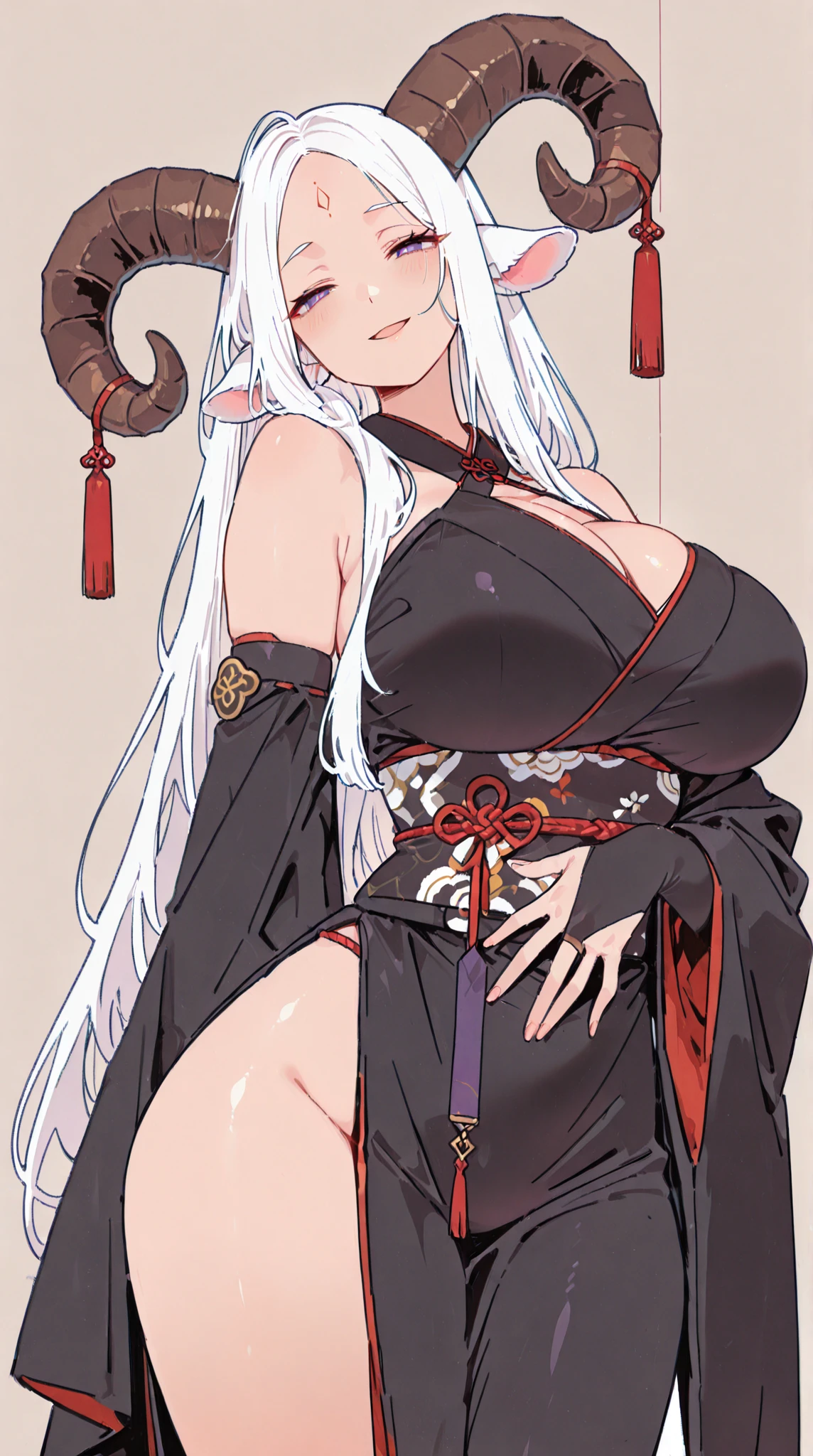 masterpiece,best quality,anime,2d,detailed eyes, 1girl, long hair, solo, butterfly hair ornament, standing, smile, hair between eyes, petals, hair between eyes, butterfly, looking at viewer very long hair, cow bikini,pussy masssive breasts, huge breasts, standing, looking at viewer, huge ass, huge thighs, narrow waist, wide hips, thick thighs, curvy,cleavage, closed mouth, white hair, (colored eyelashes:1.2), flower, black eyes, ,(white eyelashes:1.1)