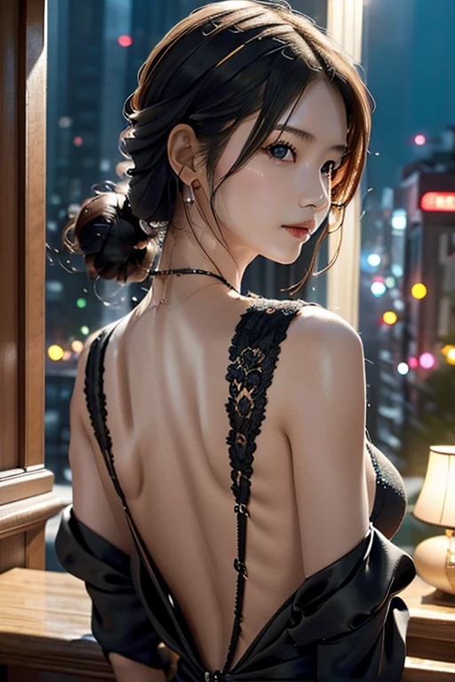 (masterpiece), (Highest quality), {girl|Lady}, Looking at the audience, {Day|night}, {indoor|Outdoor}, {Natural Wave Short Hair|Shaggy Cut|Long and bold side bangs|Curly Hair|Neat ponytail|Sophisticated pixie cut|Twisted high top knot|Voluminous updo|undercut}