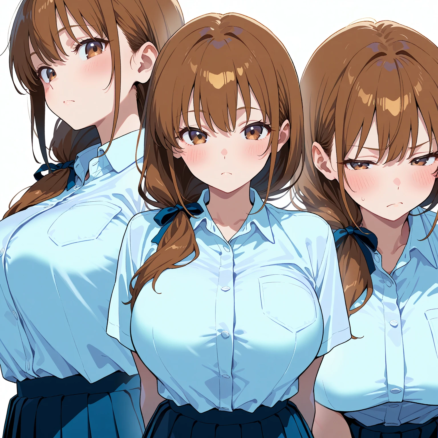 superfine illustration,Anime style,very detailed beautiful face and eyes,alluring face,Beautiful nose,Dynamic lighting,best ratio four finger and one thumb,Perfect fingers,Perfect hands,hands on pockets,Girl with a delicate face,{{{gals}}}},{{{Gal}}}},(Gal:1.2), ((lip:1.3)), ((gleaming skin:1.3)),((earrings)),((eyeshadows)), Looking at Viewer,Evil smile, (wearing a shiny multi-colored bra,good bottom,Miniskirt,nail polish,Natural lips,White shirt, Cropped blouse, Midriff,Choker, Bra under clothes,high-leg swimsuit , highleg ,Miniskirt,multicolored pleated skirt,Plaid,,cleavage,) ((Incredibly short skirt)),(tied him up:1.3),(Front Tie Shirt:1.duck,pantyhose black belt,Underwear ,Akane, Heavenly Akane, ,Akane, Heavenly Akane,Short hair,