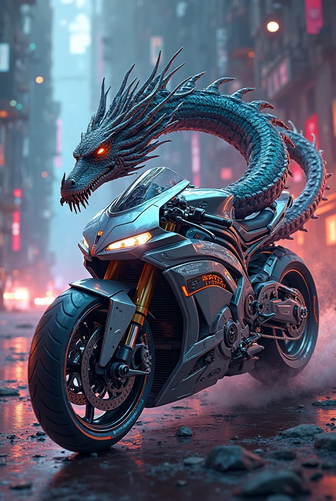 Motorcycle logo design with a dragon on the back, detailed vector art, motorcycle, in digital illustration style, motorcycle concept art, dark but detailed digital art, heavy metal t-shirt design, motorcycles, highly detailed vector art, illustration colorful digital, biker, triumph, akira's motorcycle, stylized digital illustration, inspired by Kanō Hōgai, detailed digital illustration, t-shirt design, chunky style, design only, white background, template none, professional, high contrast, high resolution, ultra- detailed,vivid colors,metallic details,sharp focus,edgy,dynamic composition,sandy texture,rough brushstrokes,mechanical elements,Chrome effect,classic typography,retro style,distressed look,aggressive lines and curves,3D rendering,stunning visual impact,shadows dark, strong brand presence, monochromatic palette, industrial aesthetic