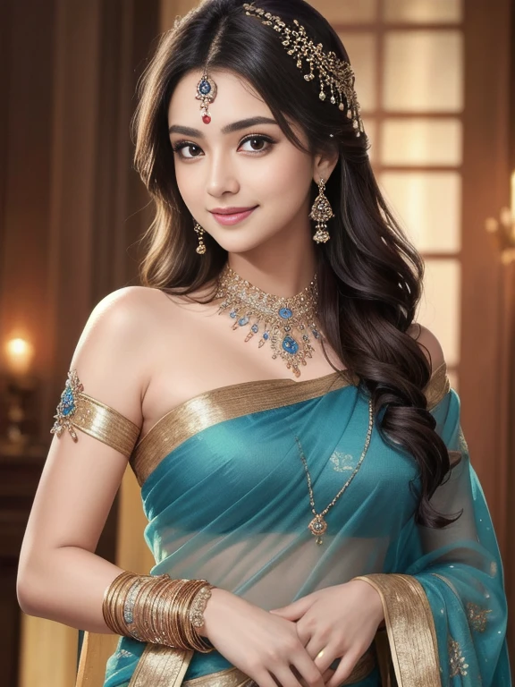 Face mix of Anushka Shetty and Nayanthara, a masterpiece ultrarealistic ultradetailed portrait of a beautiful girl in incredible goledn armor. baroque renaissance. in forest. medium shot, intricate, elegant, highly detailed. trending on artstation, digital art, by stanley artgerm lau, wlop, rossdraws, james jean, andrei riabovitchev, marc simonetti, yoshitaka amano. background by james jean and gustav klimt, light by julie bell, 4 k, porcelain skin.
