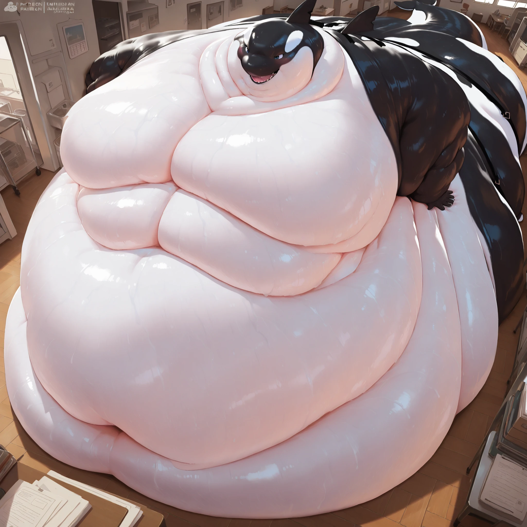 4k, high resolution, best quality, perfect lightning, perfect, solo, anthro, young, boy,white wolf:2.0, furry body, (fluffy mane:1.2), fluffy tail, male, adult, (bulky2:0, thick muscles2:0, huge muscles:2.0, hyper muscles:2.0), (thick biceps, veiny biceps, broad shoulders:2.0), (thick legs, thick calves:1.1), (digitigrade legs, 4 toes:1.2), perfect colors, (photorealistic fur, detailed fur, epic, masterpiece), (suggestive posing:1.2), (seductive smile, lustful grin 1.3), detailed beach,detailed wolf eyes:2.0, by k0suna, by darkgem，nipple ring，hyper arms:2.0，veins,white body,white fur,hyper butt:2.0,hyper paws:2.0，standing，thick legs，thick butts:2.0,sweat body:2.0,massive butt:2.0,black hat,hyper ass:2.0,huge ass,long legs,juicy butt:2.0