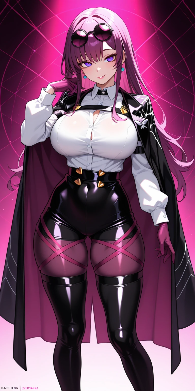 a cartoon picture of a woman in a purple leotard, thicc, commission for high res, mighty plump female sorceress, full body portrait of a short!, spellcasting pose, fullbody commission for, sfw version, full portrait of elementalist, !!full body portrait!!, shalltear from overlord, full body detailed, kafka honkai starrail, kafka, dollsuit, , super detail, 4K, HD, highres, best quality, award winning, high quality, high details, super detail, textured skin, anatomically correct, accurate, masterpiece, retina, UHD, hyper detail, hyper detailed face, thicc, biomechanical oppai, oppai, thicc, oppai proportions, nsfw, platform heels, bimbo, (massive lips: 1.3) and (silicon lips:1.3), thick lips, dollsuit, highly detailed face, ((best quality)), ((masterpiece)), (detailed),nsfw, ultra high res, intricate, hyperdetailed, detailed body, (detailed face:1.1), (outlined iris),  (hidrocor lenses), (perfect eyes), 4k, beautiful,  :1.3, (massive lips: 1.4) and (silicon lips:1.4), (thick lips:1.5), [symmetrical:0.8], detailed body , (detailed face:1.1), (outlined iris),  (hidrocor lenses), (perfect eyes), 4k, beautiful, (masterpiece:1.2), (best quality:1.2), :1.3 , dollsuit,