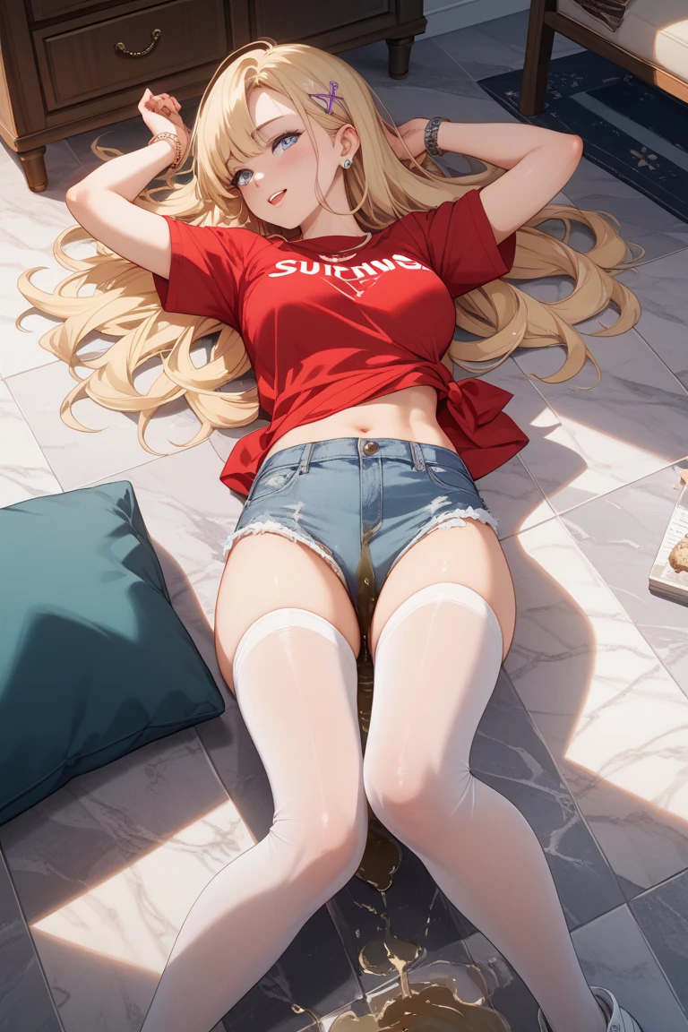 masterpiece, best quality, high quality, High definition, High quality texture, High quality shadow, high detail, beautiful detailed, finely detailed, extremely detailed cg, detailed texture, a realistic representation of the face, realistic, colorful, delicate, sharp focus, (intricate details, makeup, PureErosFace_V1:0.5), (detailed beautiful delicate face, detailed beautiful delicate eyes, a face of perfect proportion, high detailed skin, detailed skin, best ratio four finger and one thumb, skiny and thin:1.3), 1girl, 17 years old, tall, (smooth_abs:1.55), (abs:0.5), pretty, masterpiece, highres, (long_skinny_legs), (straight_legs), (skinny_waist), (((fair skin))), white skin, (((pale skin))), pink sports Bandeau, (school_uniform:swim_suits:0.5), white shorts, standing legs apart, looking at viewer, pink sports shoes, glasses, (Emma_watson), big_breast, (((Caucasian))), Light blonde hair, pink and white, sakura leaves