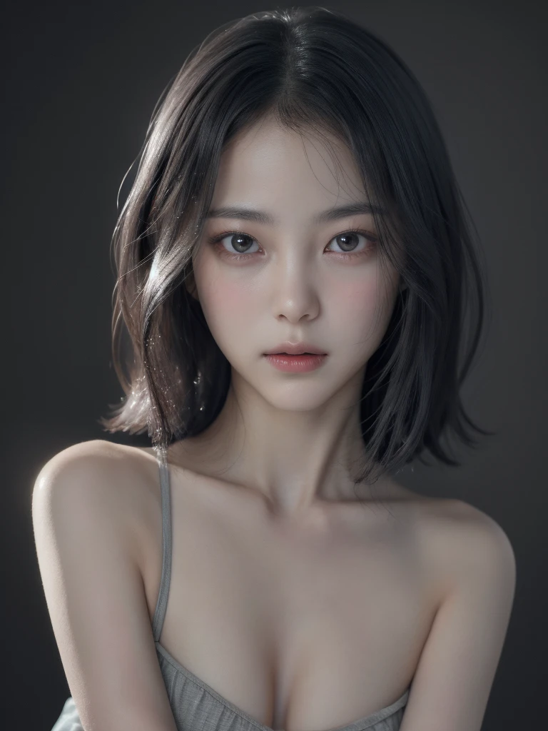(Browsing Caution:1,4),Mix 4, (8K, RAWphotograph, Highest quality, Tabletop: 1.45), (Realistic, Realistic: 1.37),illumination, night, プロのillumination, photographn mapping, Radio City, Physically Based Rendering, Gradient Brunette, 高品質のphotograph, High resolution, 1080P, (Detailed facial depiction), (Detailed description of the hand), (Delicate CG), Extreme light and shadow, Rich details, (Detailed facial features), (Highest quality), Look in front of you, Highly detailed face, Highly detailed lips,  超High resolution, (Faithfulness: 1.4), photograph, 1 girl, [(sad)],  , Thin limbs, movie, Cool pose, I Cup, Highest qualityな完璧なボディ, photographのような, (1 girl: 1.3), Perfect balance, (Huge, Perfect breasts, Areola),(Realistic, Photorealistic:1.37),One Girl, Cowboy Shot,Professional Lighting, Photon Mapping, Radio City, RAWphotograph、(Photorealistic:1.4)、Octane Rendering、Complex 3D rendering with ultra-detail, Studio Soft Light, Rim Light, Vivid details, Super Detail, Realistic skin texture, Detailed aspect, Beautiful details in the eyes, Highly detailed CG Unity 16k wallpaper, compensate, (Detailed Background:1.2),Highest quality, 超A high resolution, Tabletop, One Girl, One girl,alone, Upper Body,View Viewer, ((Black Background:1.2)), Bobcut, short hair, Multicolored Hair, compensate , Lips parted, Black Lips, eyeliner, Gothic, Goth Girl,(((Completely naked))),(((nsfw))),((Small breasts:1.2))