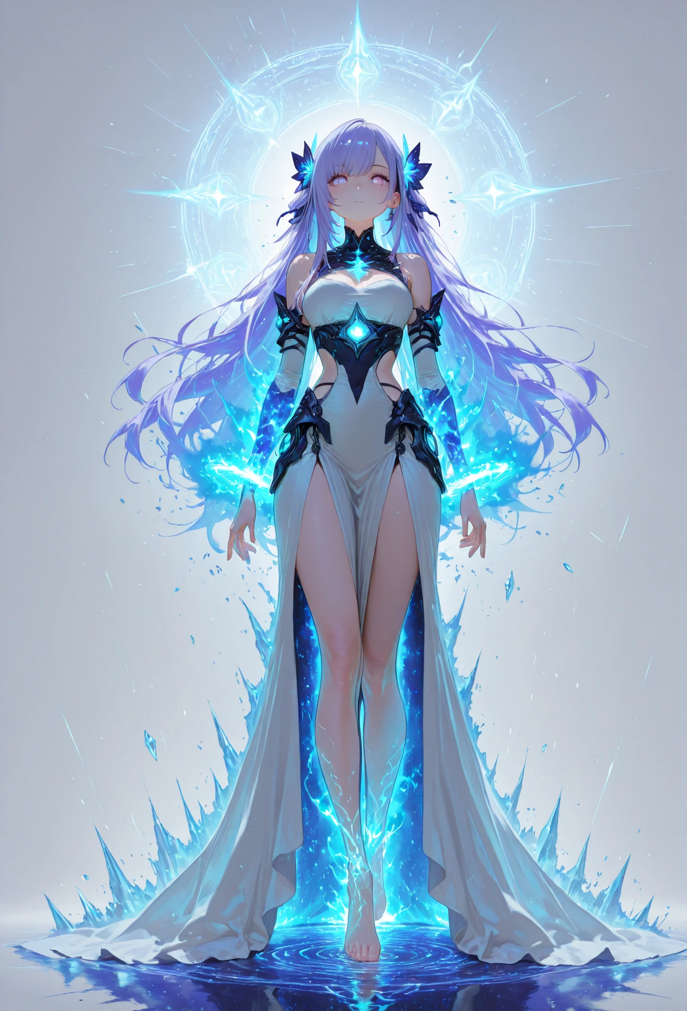 (Extremely detailed CG unity 8k wallpaper, masterpiece, best quality, Extremely detailed), (Optimal lighting, The best shadow, Extremely delicate and beautiful), Very cool, Dynamic, and original young girl characters (Dynamic pose) Silver (Pixie Short Hair: 1.3) Can reflect light beautifully.