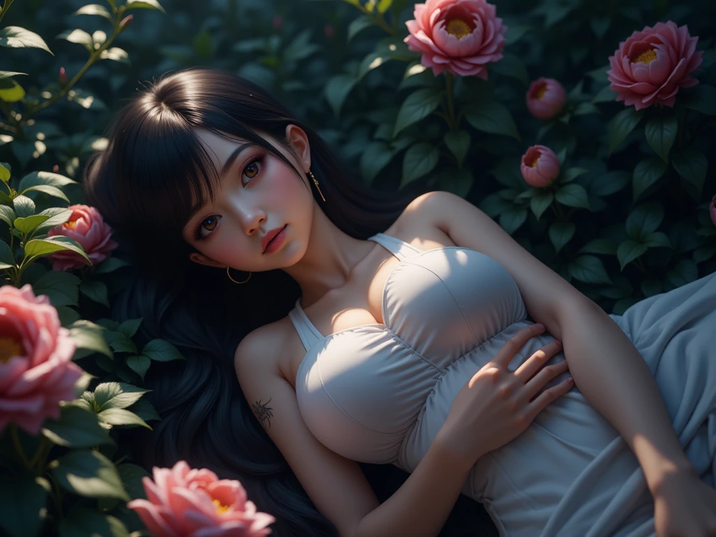 Disya a beautiful woman 20 year, artgerm and atey ghailan, ross tran 8 k, artwork in the style of guweiz, makoto shinkai and artgerm, makoto shinkai ( apex legends ), ross tran style, digital art ilya kuvshinov, realistic anime 3 d style,break, whole body, very beautiful, sexy woman, (pink lingerie:1.8), blue eyes, sexy, very attractive, (firm and big breasts:1.5), underwear, no bra