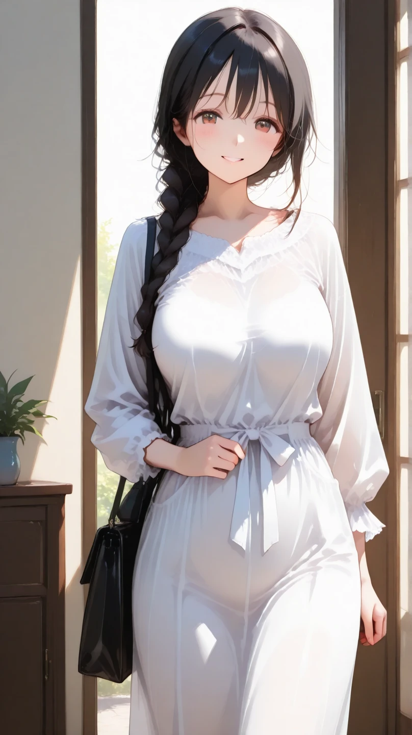 raw、Real Stick、Live-action adaptation、extremely pretty girl、Fantastico hairstyle、Chestnut hair、detailed eyeeautiful double、、Japanese、Natural look、Natural color clothing、Big hoodie、Sleeve length long enough to cover fingers、small tits、Cute earrings、Solo Camping、sit a chair、drinking a cup of coffee、