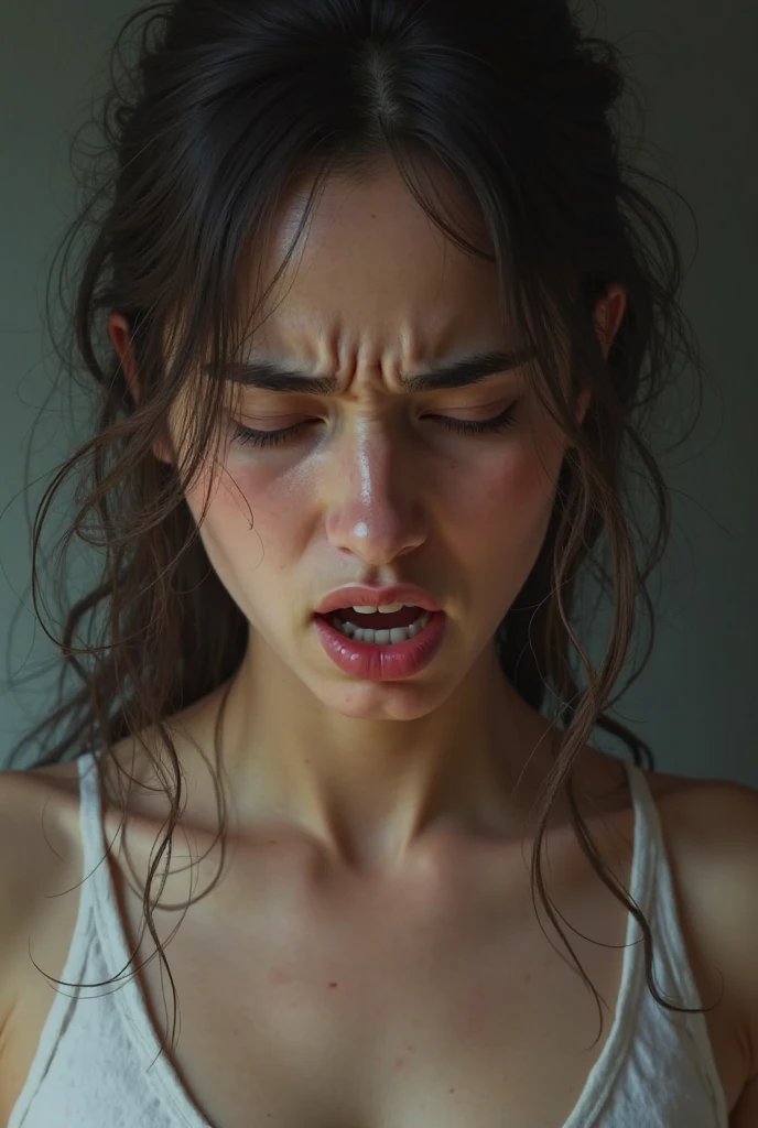 she cry hard