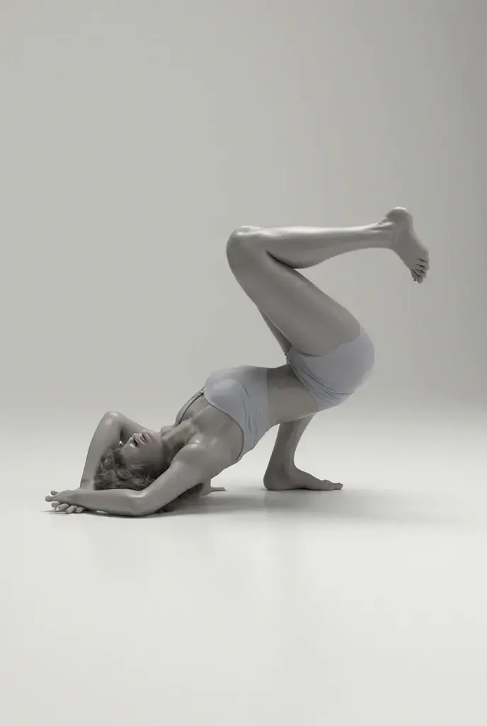 Hyper realistic photo 8K resolution a black and white photo of a ????? woman, behance favourite, athletic body build, horizontally symmetrical, pointed pose, pursed lips, taken with a canon eos 5d, bald goddess, tonal color, serpent, black floor, award - winning photograph, ribs, sport