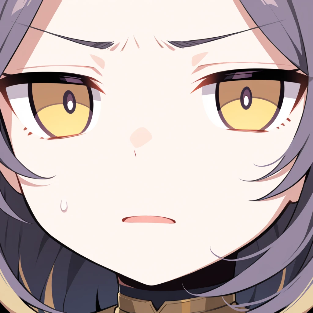 facial expression close-up, heart-shaped pupils, 