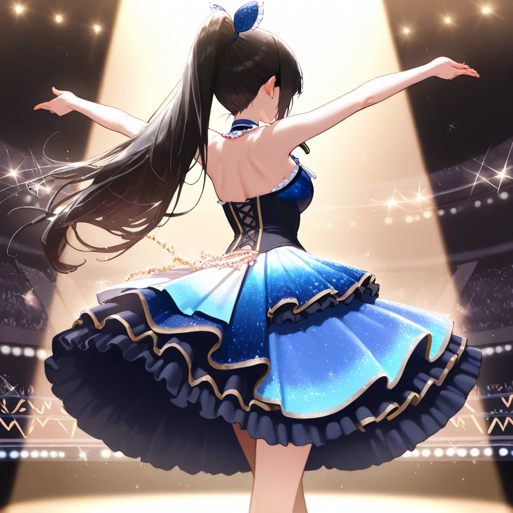 ((Highest quality)), ((masterpiece)), (detailed), (Perfect Face)、The woman is Reika Aoki with semi-long hair、Woman wears Latin dance dress in South America、The woman is dancing Latin dance passionately