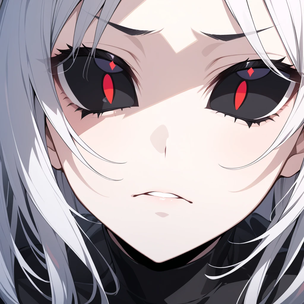 facial expression close-up, heart-shaped pupils, 