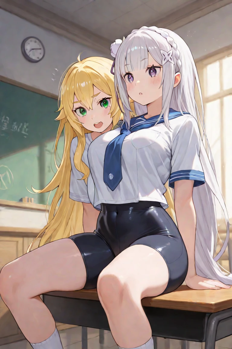 smile, :3, Highest quality、Blue Uniform、skirt open、Long wide skirt、cute、No pants、blush、Sex、Watery eye、Sex、Creampie、spring、Drooling pulls a thread、Semen overflow、Cum String、A lot of semen、Penis insertion、Wet、Anime H、Anime Images, Sexual intercourse cross section