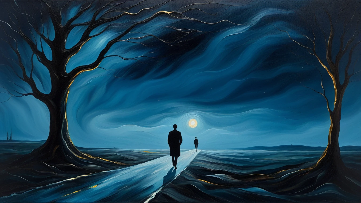 painting of two people standing on a beach with a blue sky, Directed by: Dariusz Zawadzki, Directed by: Wladyslaw Strzeminski, por Kim Deuk-sin, Directed by: Líviusz Gyulai, Directed by: Sohrab Sepehri, Directed by: Frantisek Kavan, Directed by: Ludwik Konarzewski
