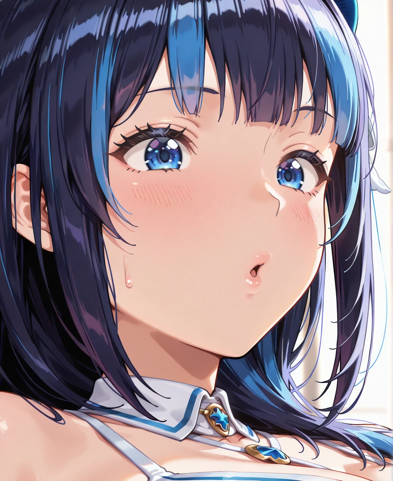 Beautiful girl at 13 years old,Japanese,,,Small and slim,Flat Chest,Small breasts,Baby Face,Small face,Black Hair,Twin tails,middle School girls,micro bikini,fellatio,open mouth,cum on tongue,handjob,Kneeling and sitting,Beautiful and detailed anime art,First-person view,A mischievous smile