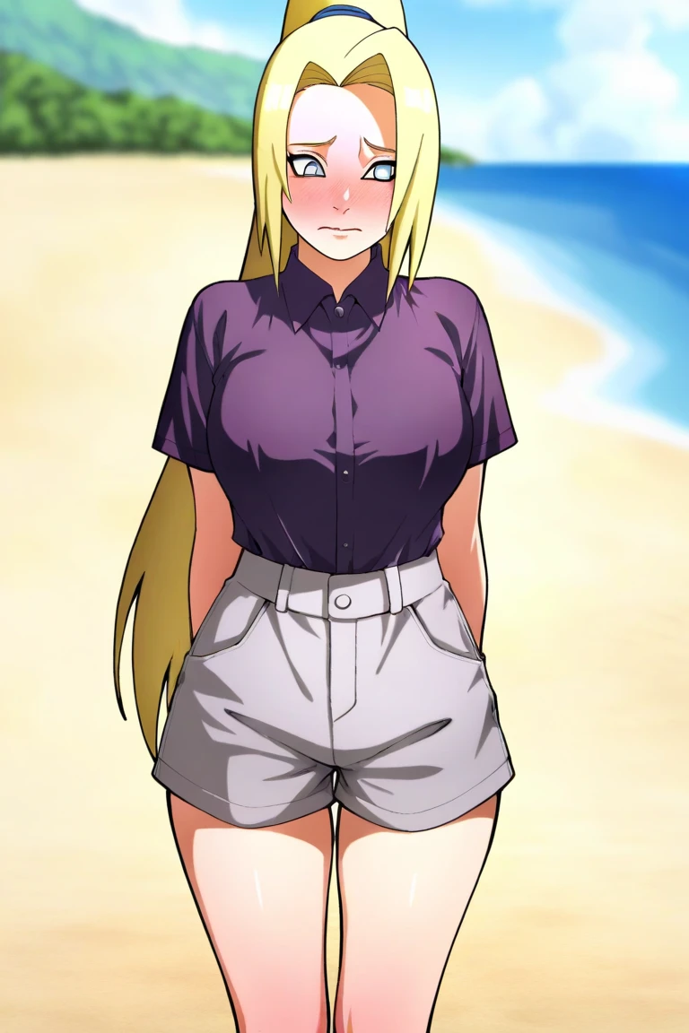 ((masterpiece)), (best quality), (detailed), <lora:pineapple-18:0.75> pineapple_toppin, sunglasses, large breasts, t-shirt, jeans, casual clothes, tan, tan lines,