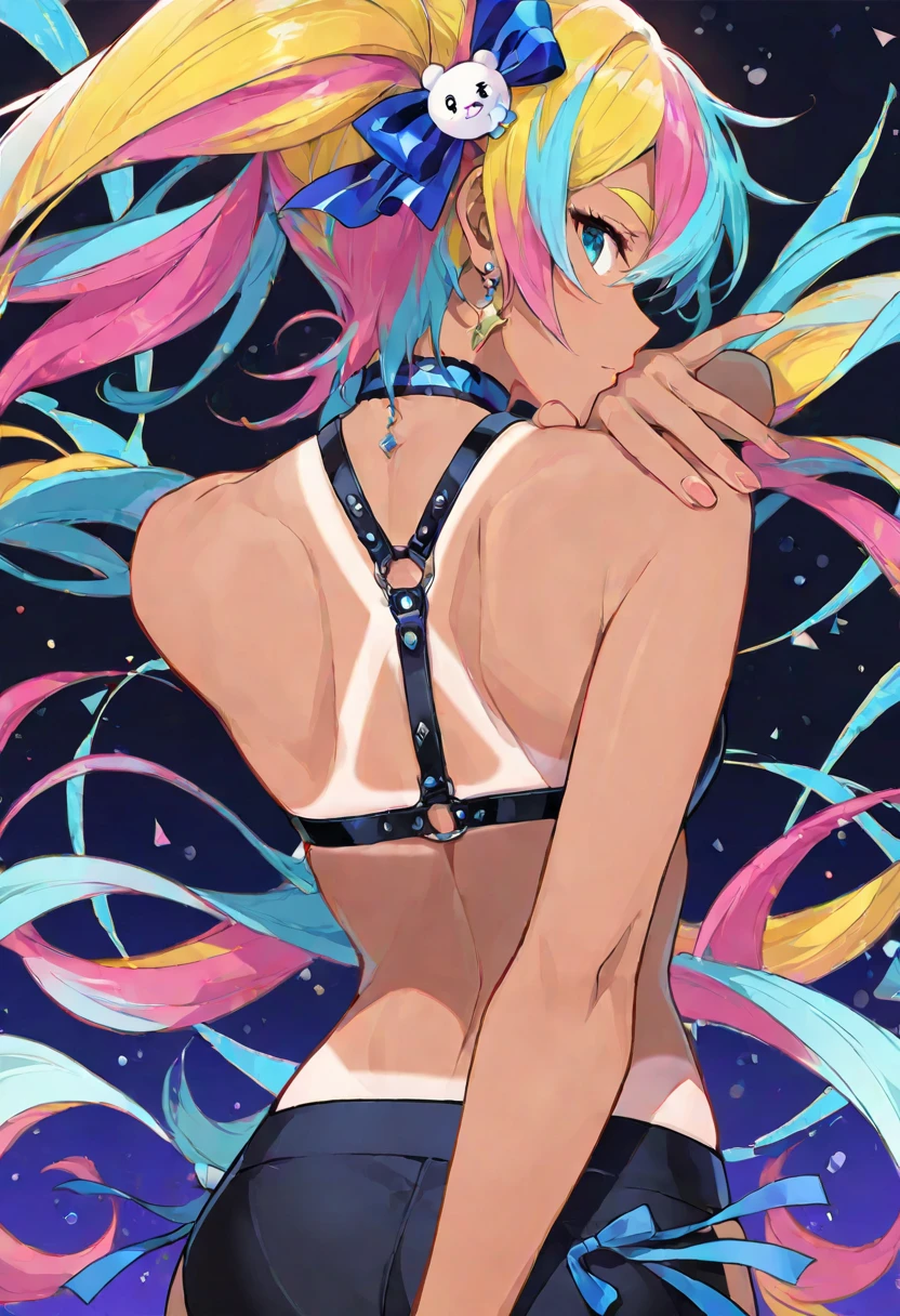 score_9,score_8_up,score_7_up,score_6_up, ((my little pony)), radiant lighting, vibrant colors, whimsical atmosphere, 8K, high resolution, highly detailed, masterpiece, dark-red body, ((purple hair)), dark purple eyes, lingerie black top, black thong, seductive pose, showing butt