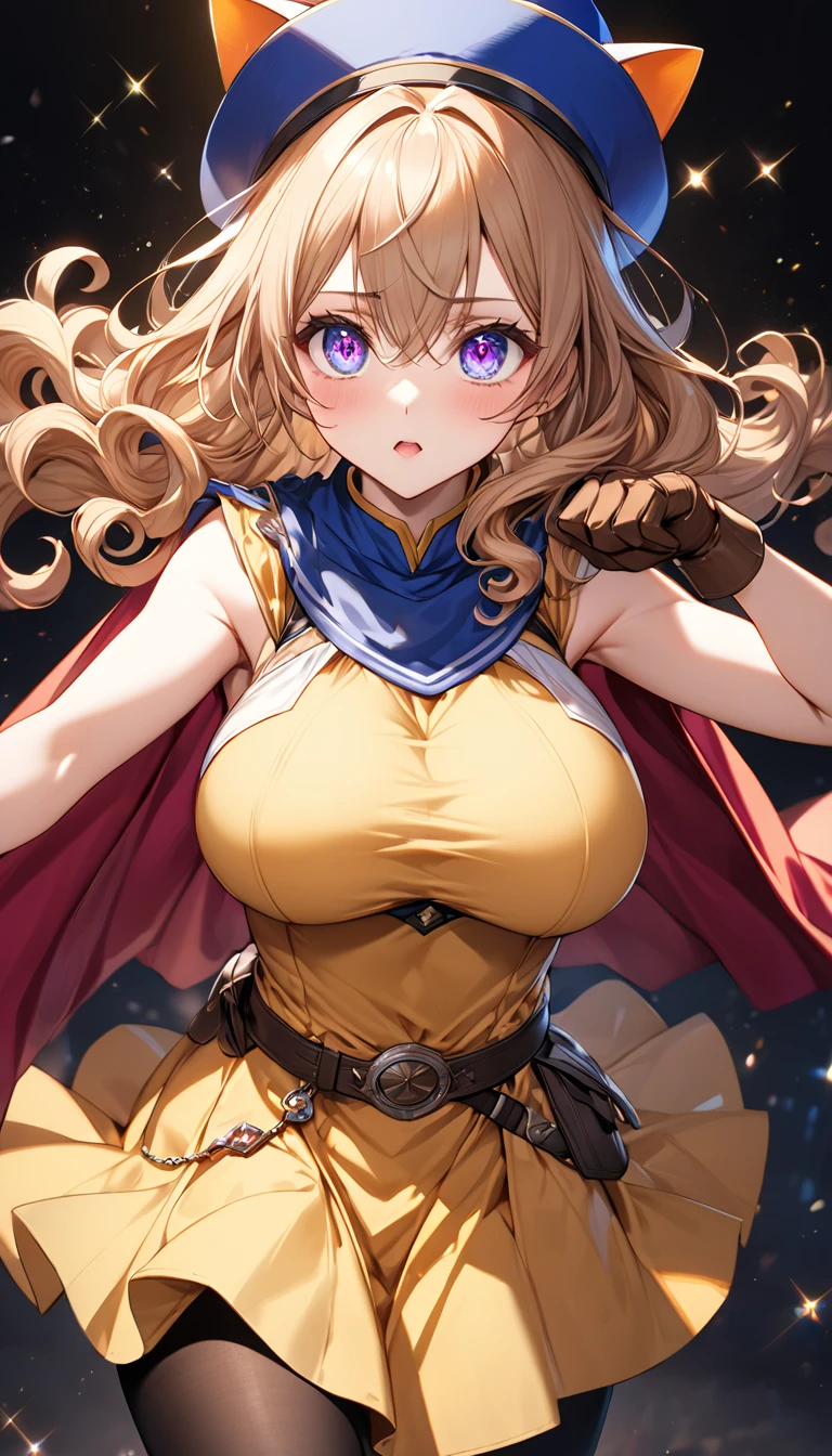 （excellence，Best-aesthetic，best qualtiy，tmasterpiece，extremely detaile，anime big breast），1girll，独奏，perfect breastm，Gaze at the stars，nipple tops，Bare lower breasts