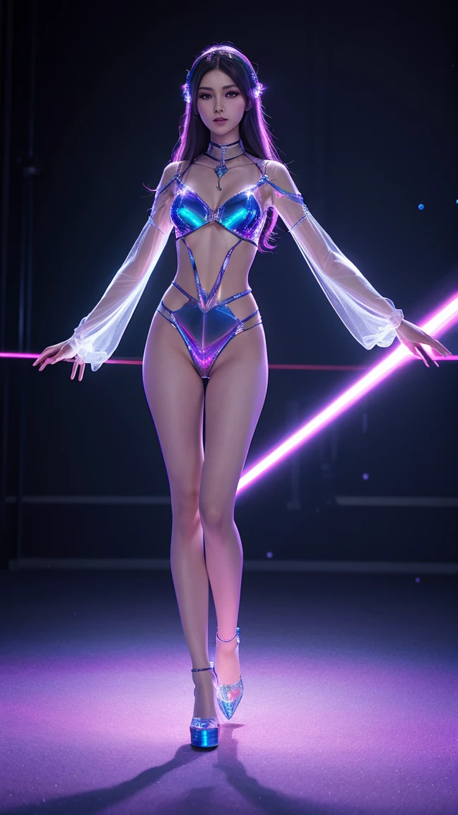 1girl, blue light effect, dynamic light effect,, perfect anatomy, perfect body, mage clothes,