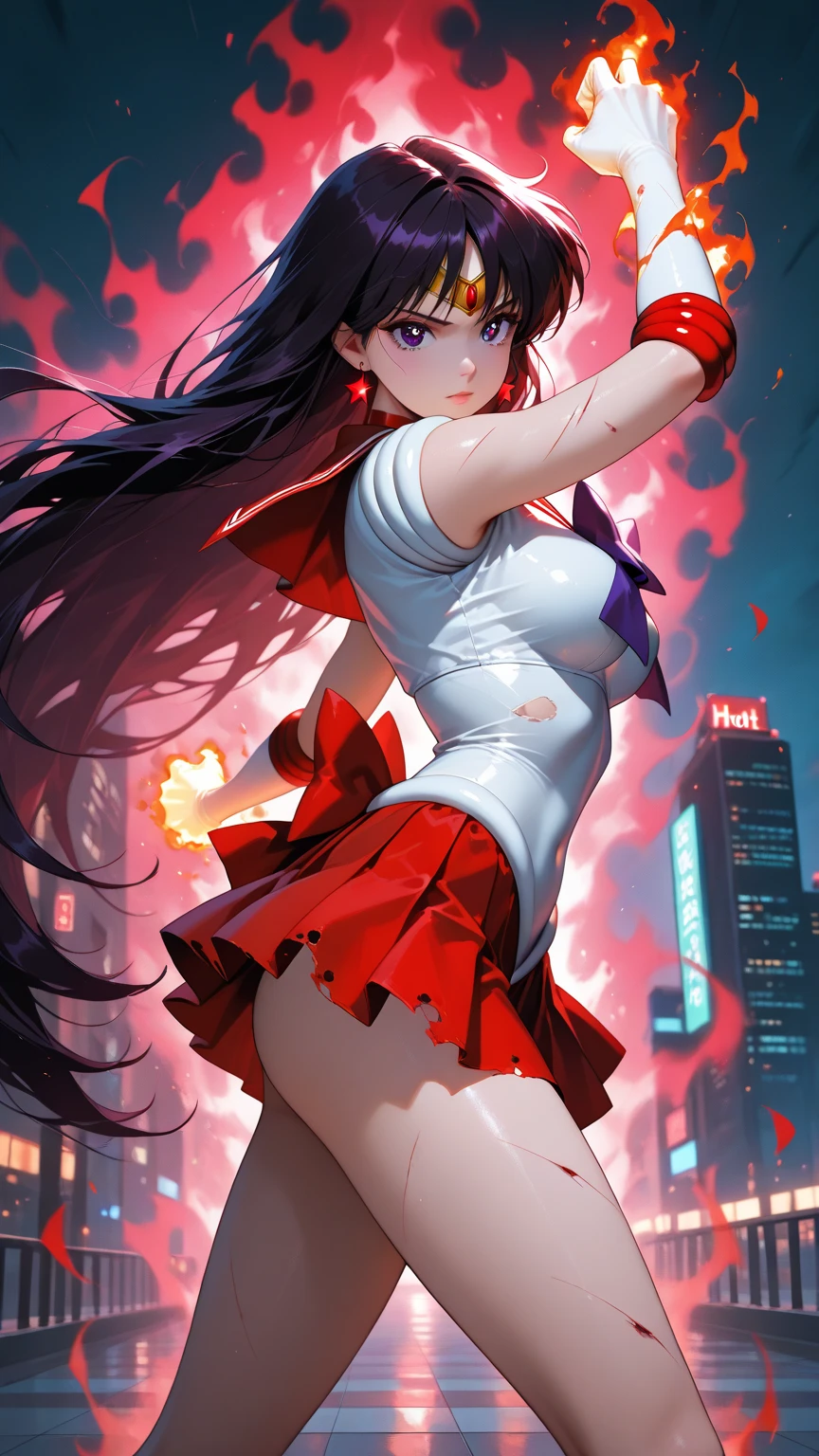 ​masterpiece, top-quality, Hi-Res, SAMA1, tiarra, skirt by the, Sailor Senshi Uniform, white glove, Red sailor collar, a red skirt, star choker, elbowgloves, pleatedskirt, Bare legged, Purple bow, cowboy shot, is standing, A smile, plein air, put hands on the hip,​masterpiece, top-quality, Hi-Res, SAMA1, Skirt flipping in the wind, Short sleeve sailor suit, pleatedskirt, Bare legged, cowboy shot, is standing, A smile, plein air, Woman raising her arms to show off her armpits,Clothes are sheer、The nipple is visible、genitals are visible、The skirt is flipped up and the underwear is visible、_expression__,(T-back underwear:1.4),独奏、12-year-old woman、A smile、Legs open、White T-back panties、A smile、bangss、、Black hair、purple color  hair、Perfect ass、waist - shot、Woman showing off white underwear with crotch open、Crab crotch、Miniskirt flutters in the wind、Underwear can see through、bottom body close up、Woman showing off underwear,、((Best Quality)) ((90s Anime)) age17, red hair girl, enticing, armpit length hair (((Relaxed and happy face))) (( Sexy Princess Dresses)) (((Mini skirt)))slender build, (NSFW:1.3), Background of a temple floating in space. Precise space background, precise ancient European temple background,A precisely drawn skyscraper district,Precisely drawn moon, stars, and nebulas,