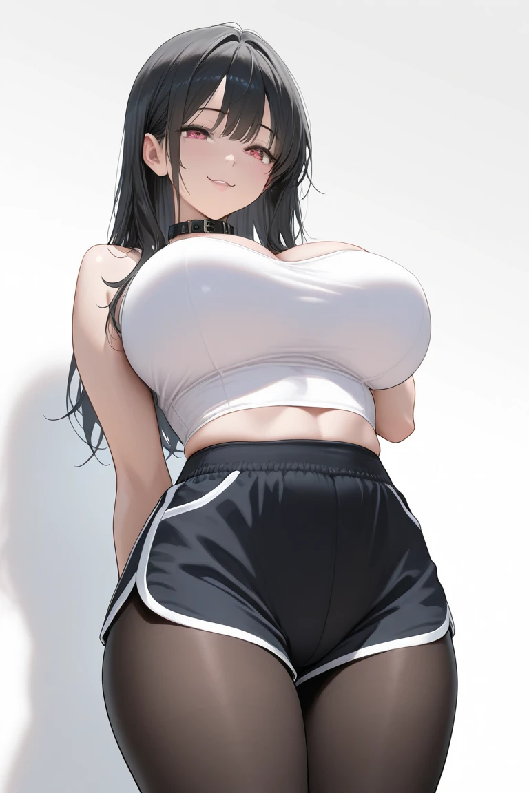 nsfw,highest quality、In 8K、masterpiece、Hmph、超A high resolution、RAW Photos、(Photorealistic:1.3)、Natural soft light、(Depth of written boundary)、Slender、(whole body:1.2)、From behind、Detailed face and eyes、Realistic、Sharp pupils、Inside the warehouse、(Dynamic action poses)、Beautiful Face、Beautiful girl of 36 years old、Glowing Skin、ponytail、Beautiful black hair、Red Eye、(blush:0.7)、Embarrassed face、Sweat、(Sports Bra:1.8、panties:1.5)、(Thighs Thighs Thighs Thighs:0.8)、Hips、(Huge Breasts:1.4)、Grabbing my chest:1.5、Erect nipples:1.1、Small nose、Small Nose、((vagina、SEX:1.5、Strong man))