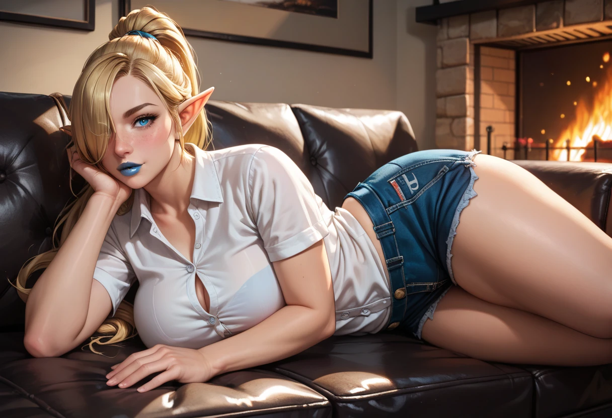 score_9, score_8_up, score_7_up, 1girl, 1boy, magnificent body, A luscious milkmaid has fun with her boyfriend on a animal farm, I put my legs around him., friendly sex,