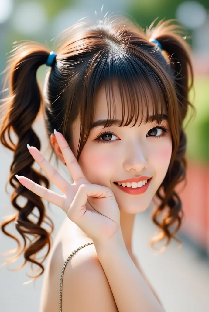 A girl with a zoo, many balloons, happy, happy, perfect quality, clear focus (clutter-home: 0.8), (masterpiece: 1.2) (Realistic: 1.2) (Bokeh) (Best quality) (Detailed skin: 1.3) (Intricate details) (8K) (Detail eyes) (Sharp focus), (Happy)