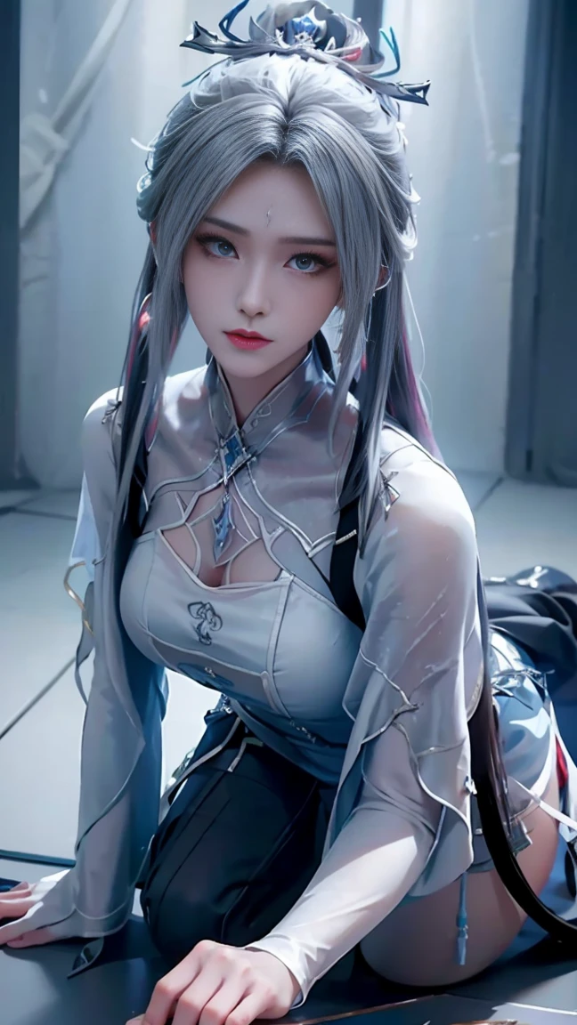 (Best quality, 8k, Masterpiece :1.3), upper bod y, Sharp focus :1.2, Beautiful woman with perfe ct figure, Highly detailed facial and skin textur e, Detailed eyes, Double eyelids, Interior view, :
erpect lighting, Glowing skin,